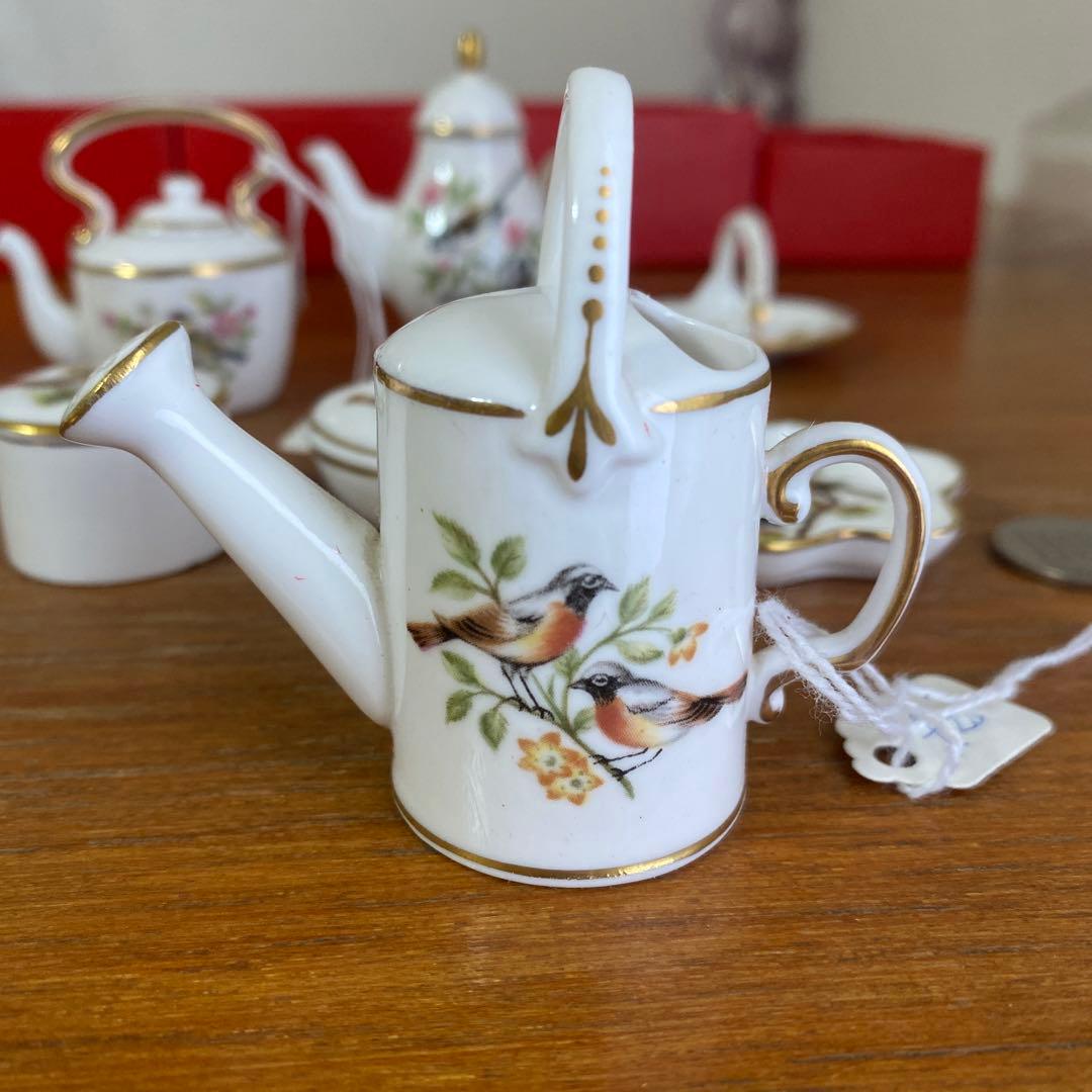 英国　スポード バード　野鳥　ミニチュア　ロビン　6点セット　箱無し