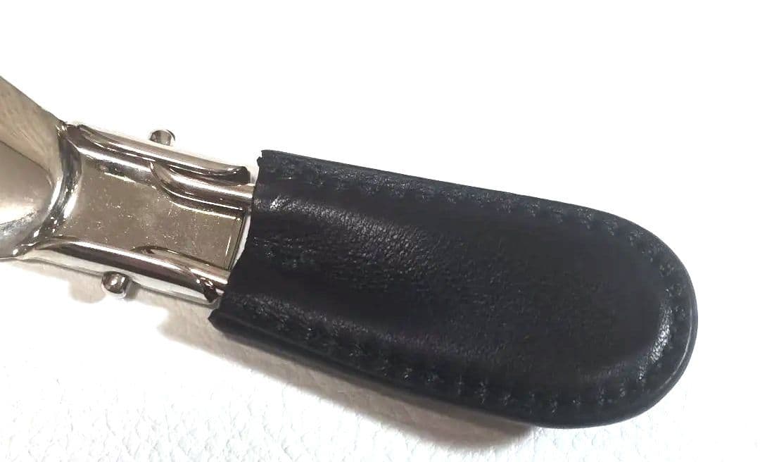 【新品級】GUCCI グッチ シューホーン 靴べら 折畳み　レザーケース　ＧＧ柄