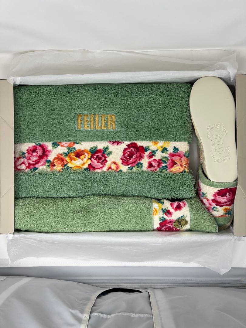 【新品未使用】FEILER フェイラー 玄関マット スリッパ タオルセット