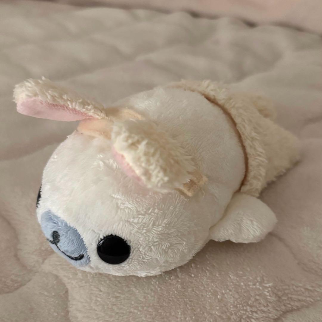 まめゴマ おめかしシリーズ ぬいぐるみ しろゴマ(うさぎ)