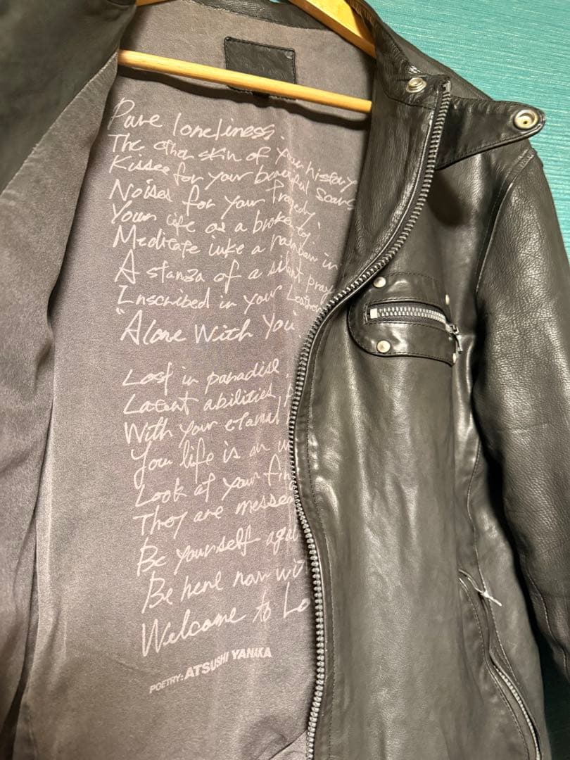 BACKLASH シングルライダース　black