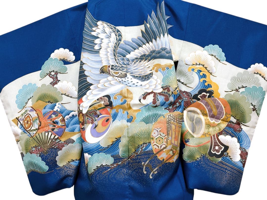 お買い得品♡七五三　5歳　男の子　フルセット　青系　紺色