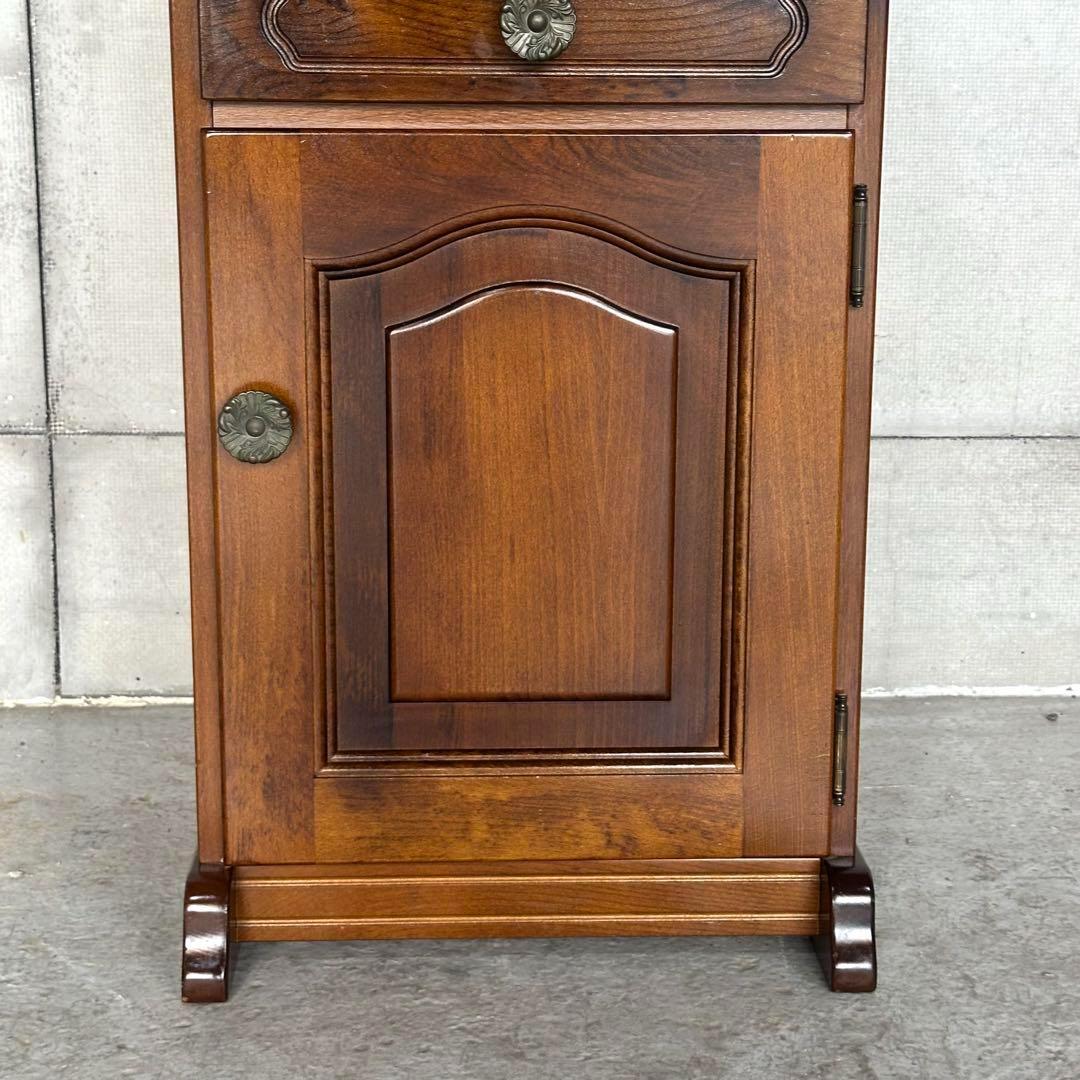 ✿Karimoku✿カリモク コロニアル 花台 収納棚 レトロモダン家具