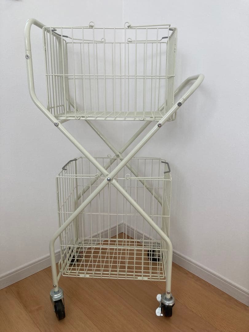 【DULTON】ダルトン ランドリーカート【アイボリー】