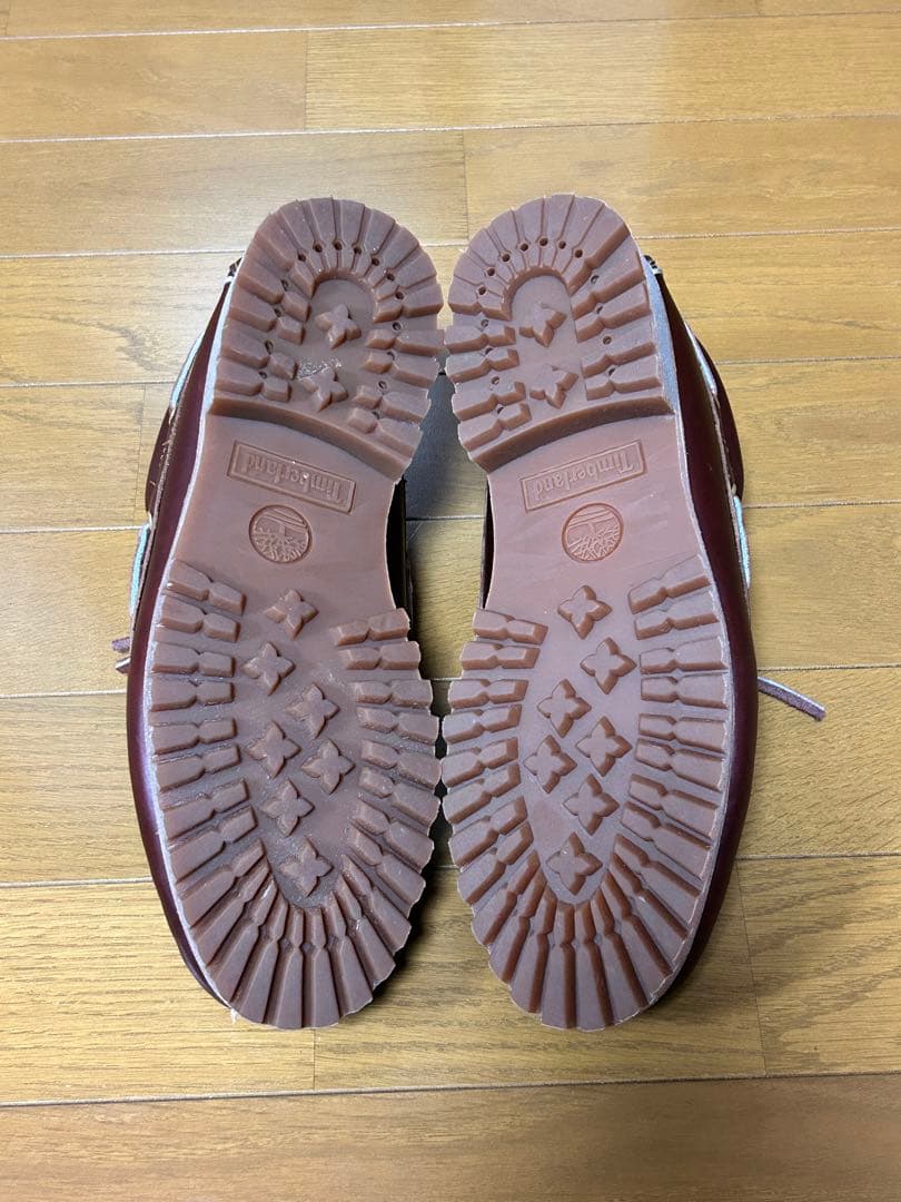 ティンバーランド スリーアイ バーガンディ7.5(25.5cm) 美品