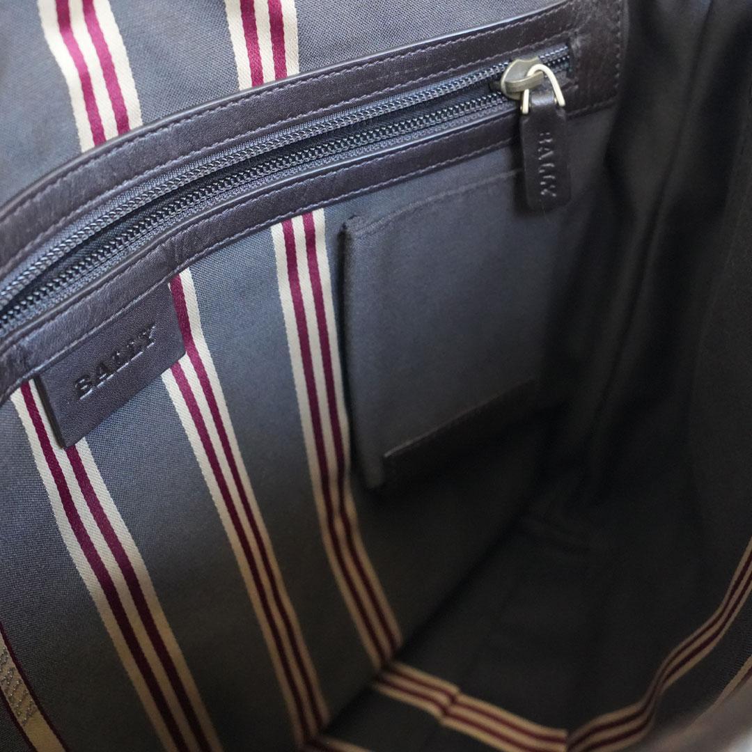 Bally バリー ショルダーバッグ レザー トローブ ビジネス 黒 メンズ