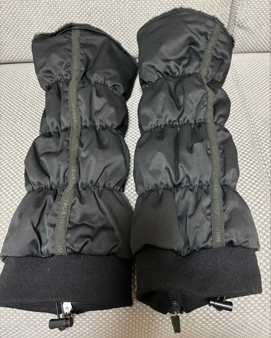 【美品】ジュンアンドロペ　レディースゴルフ　ブラックレッグウォーマー 黒