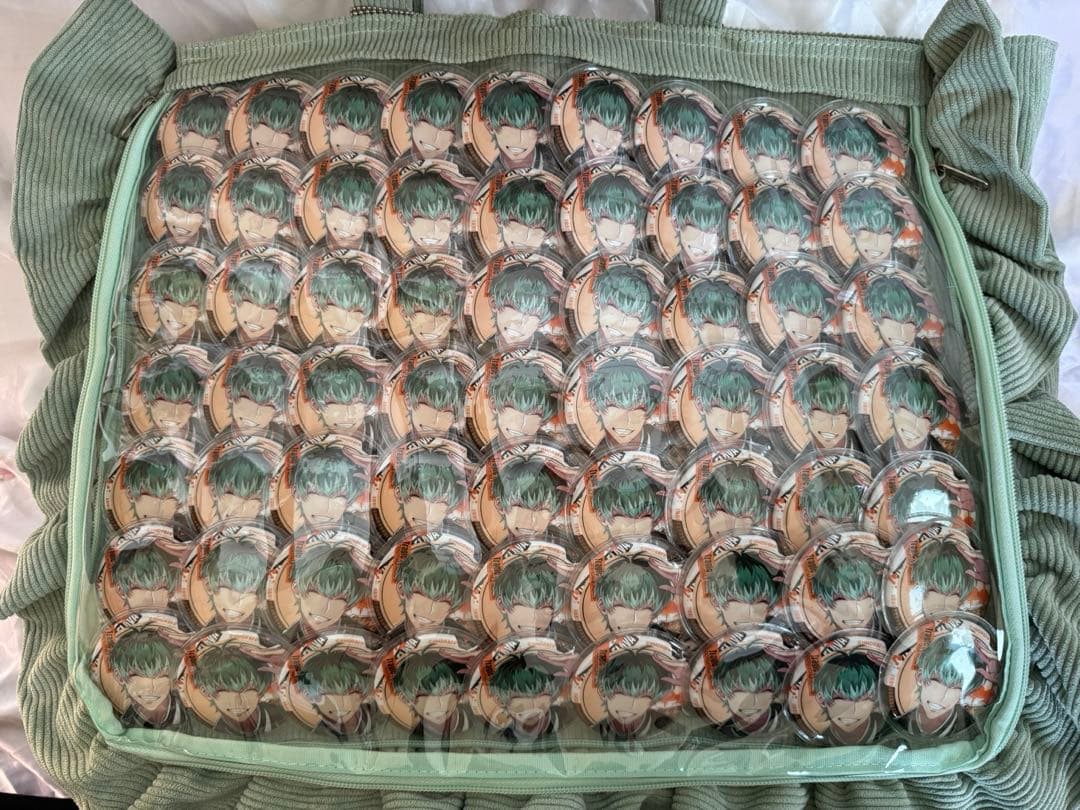 白膠木簓 痛バッグ 缶バッジ friava