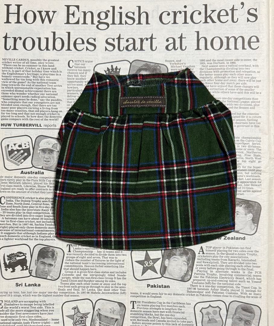 アトリエGG Dress apron(tartancheck) 16