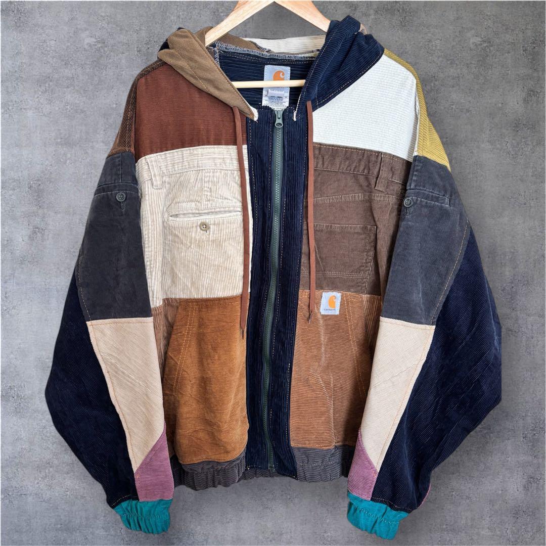 Carhartt リメイク 再構築コーデュロイジャケット XL~2XL
