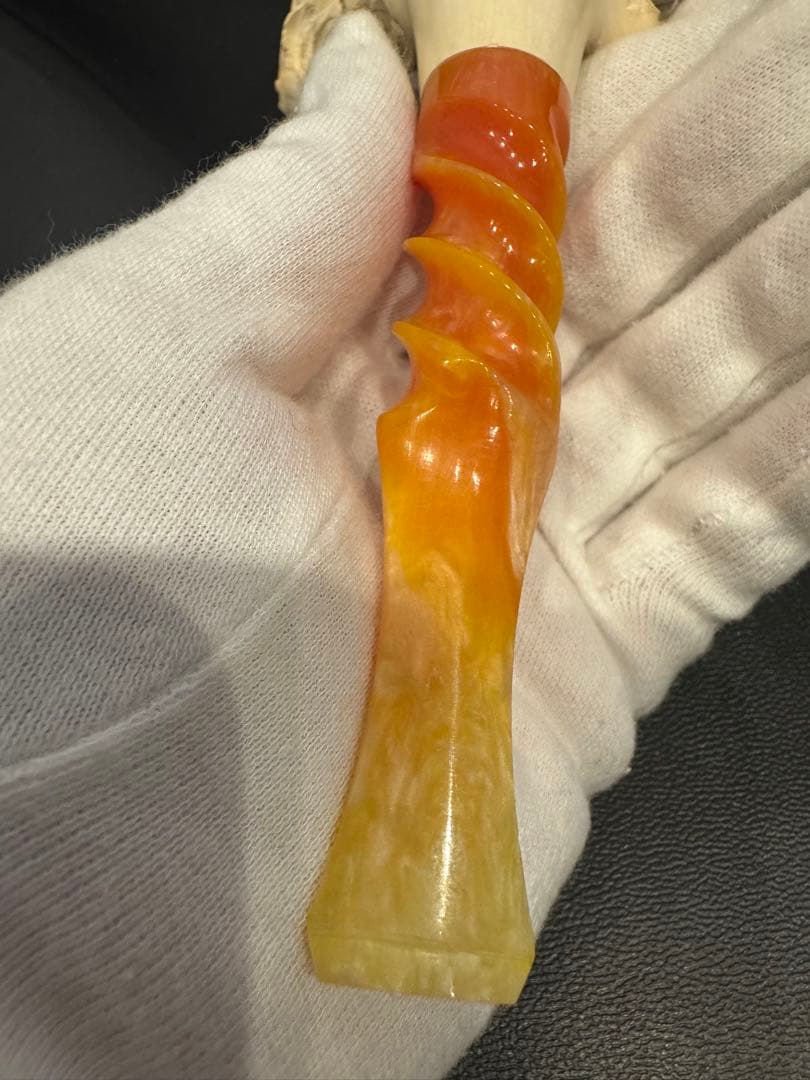 海泡石（メシャム）彫刻パイプ　人物像