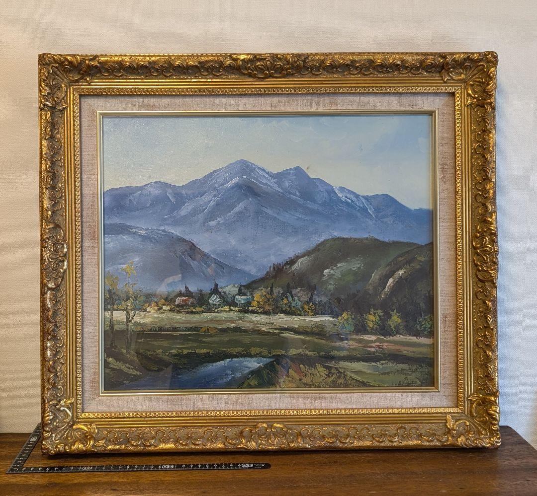 片瀬剛志　F8 油彩画　爺ケ岳御船春堂　広島出身　無所属　絵画　保証書付
