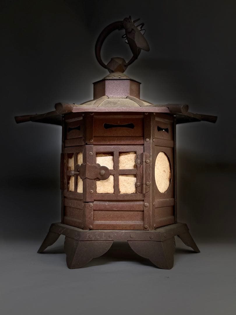 T28 時代 蝉吊灯籠 銅製造 職人作品 伝統技術 セミ細工物