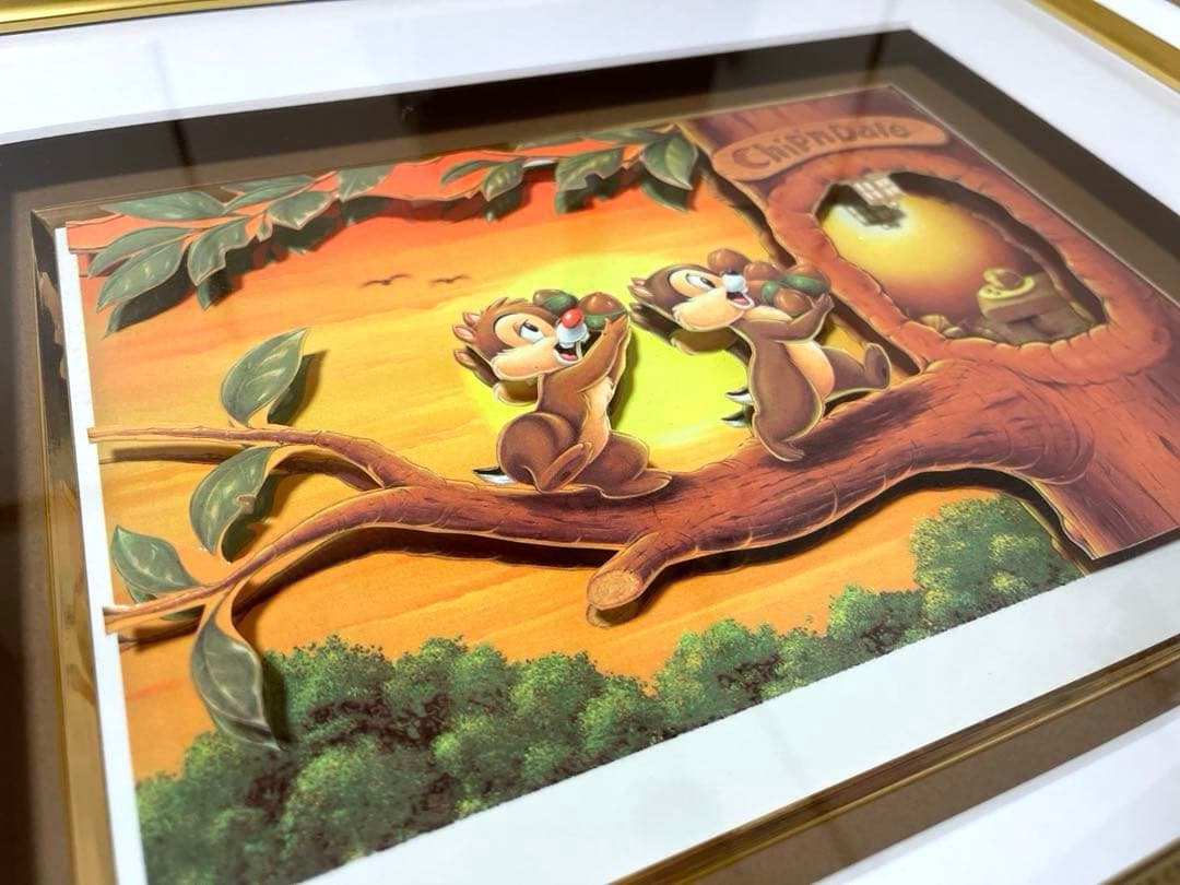 【最終価格】Chip&Dale チップとデール 絵画 レア品 ディズニー