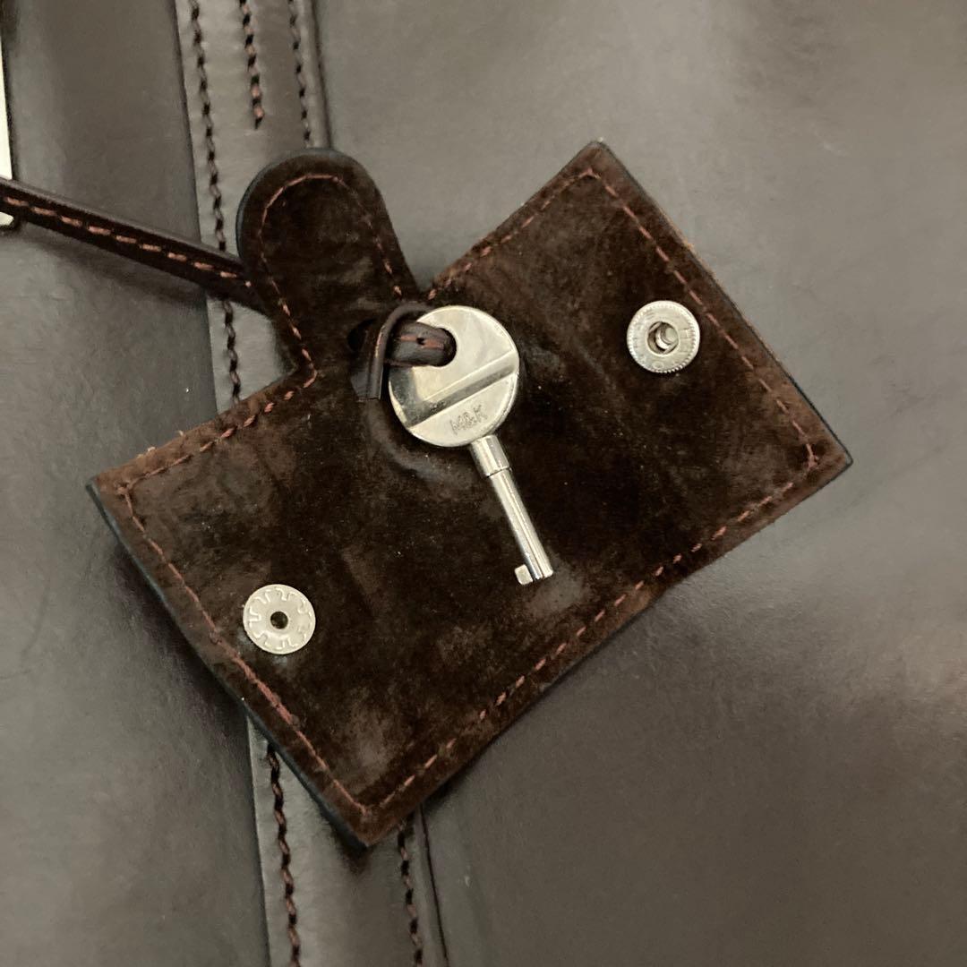 万双　ビジネスバッグ　ブライドル　シングル天ファスナー