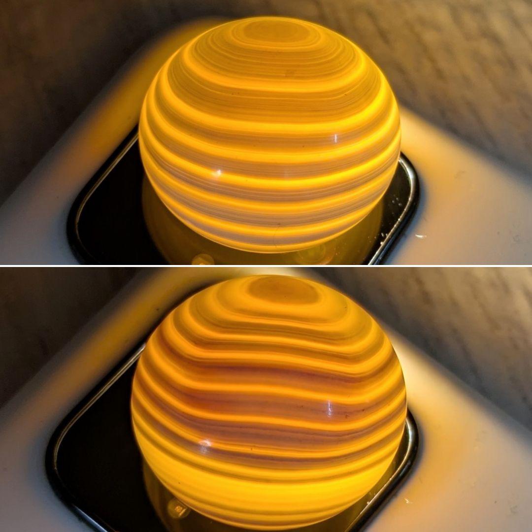 蛤碁石 40号 囲碁盤 碁笥 極厚 那智黒　8寸　たのメル便 へそ有り 脚付き