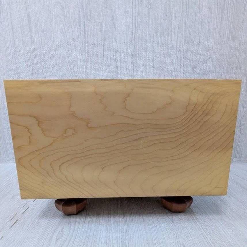 蛤碁石 40号 囲碁盤 碁笥 極厚 那智黒　8寸　たのメル便 へそ有り 脚付き