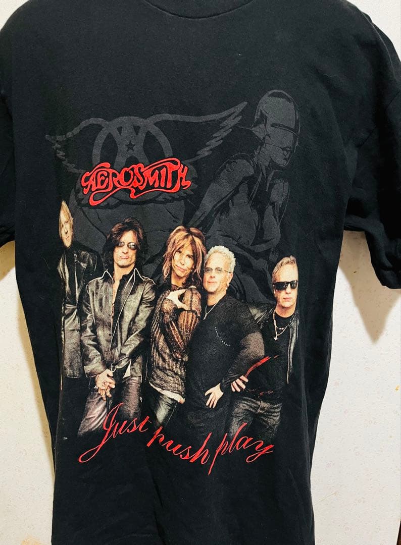 AEROSMITH Just push play 空山 基 Tシャツ