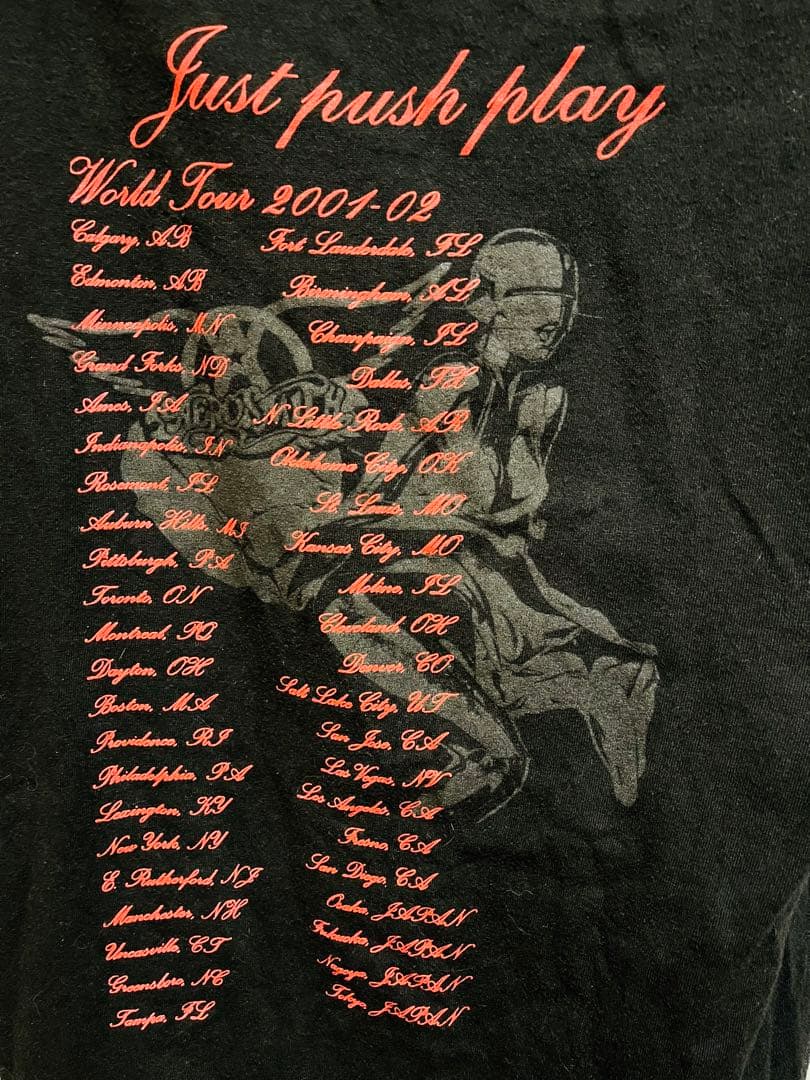 AEROSMITH Just push play 空山 基 Tシャツ