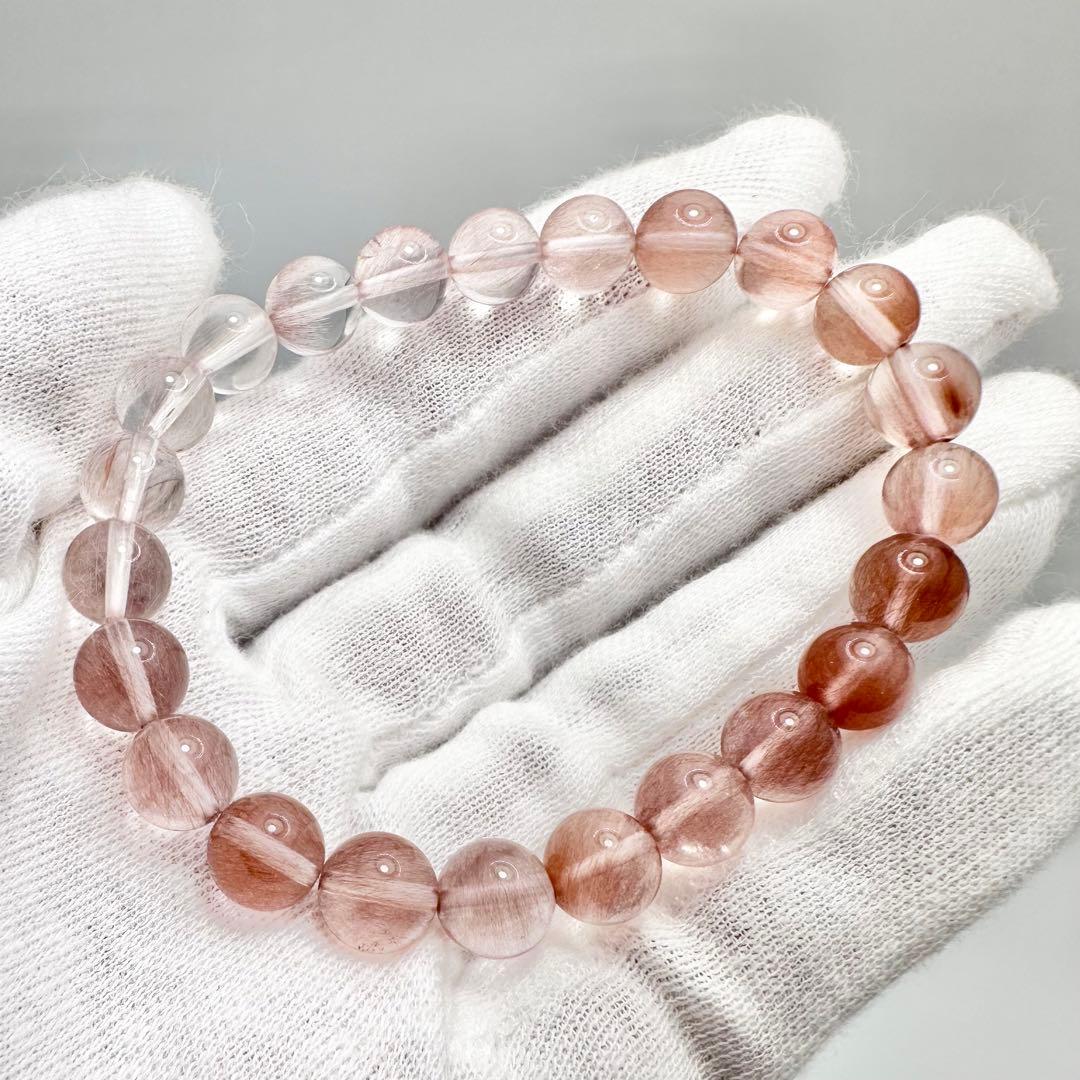ピンクサゲニティッククォーツ　ブレスレット②