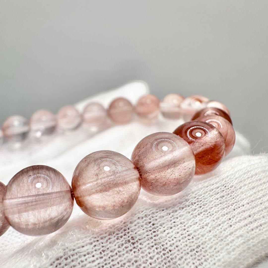 ピンクサゲニティッククォーツ　ブレスレット②