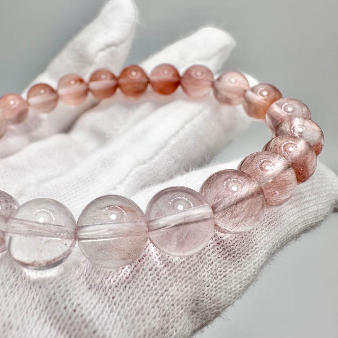 ピンクサゲニティッククォーツ　ブレスレット②