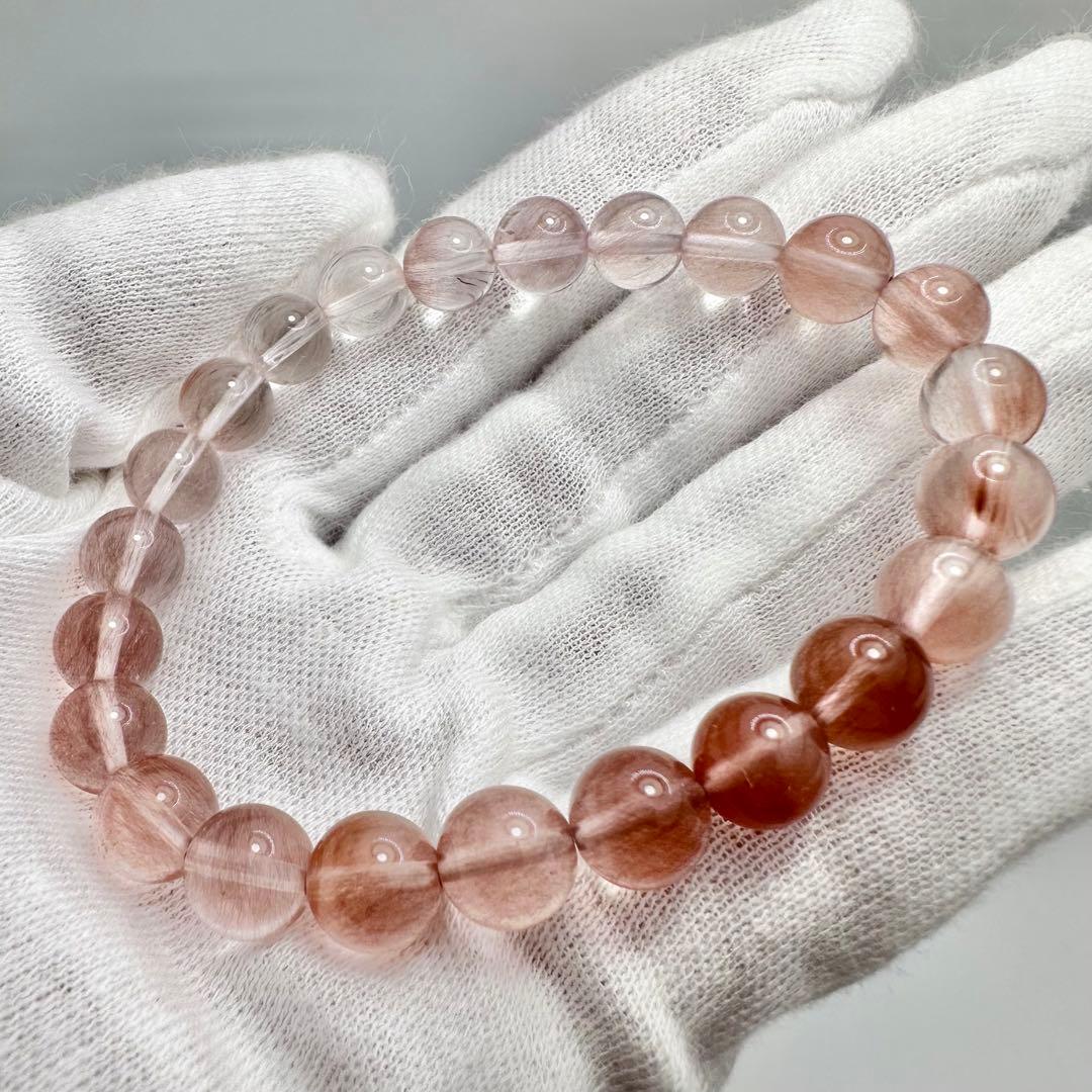 ピンクサゲニティッククォーツ　ブレスレット②