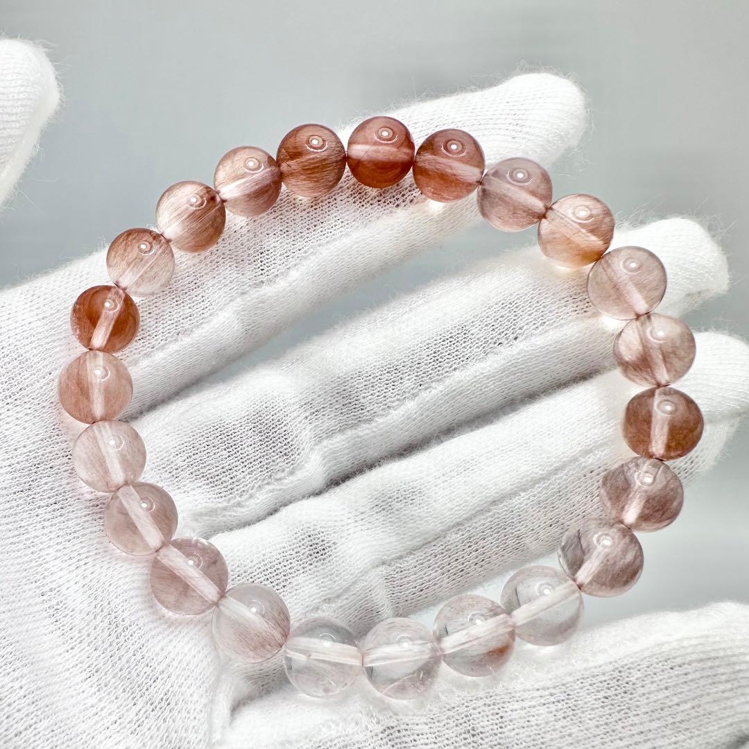 ピンクサゲニティッククォーツ　ブレスレット②