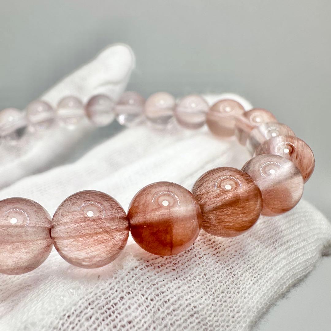 ピンクサゲニティッククォーツ　ブレスレット②