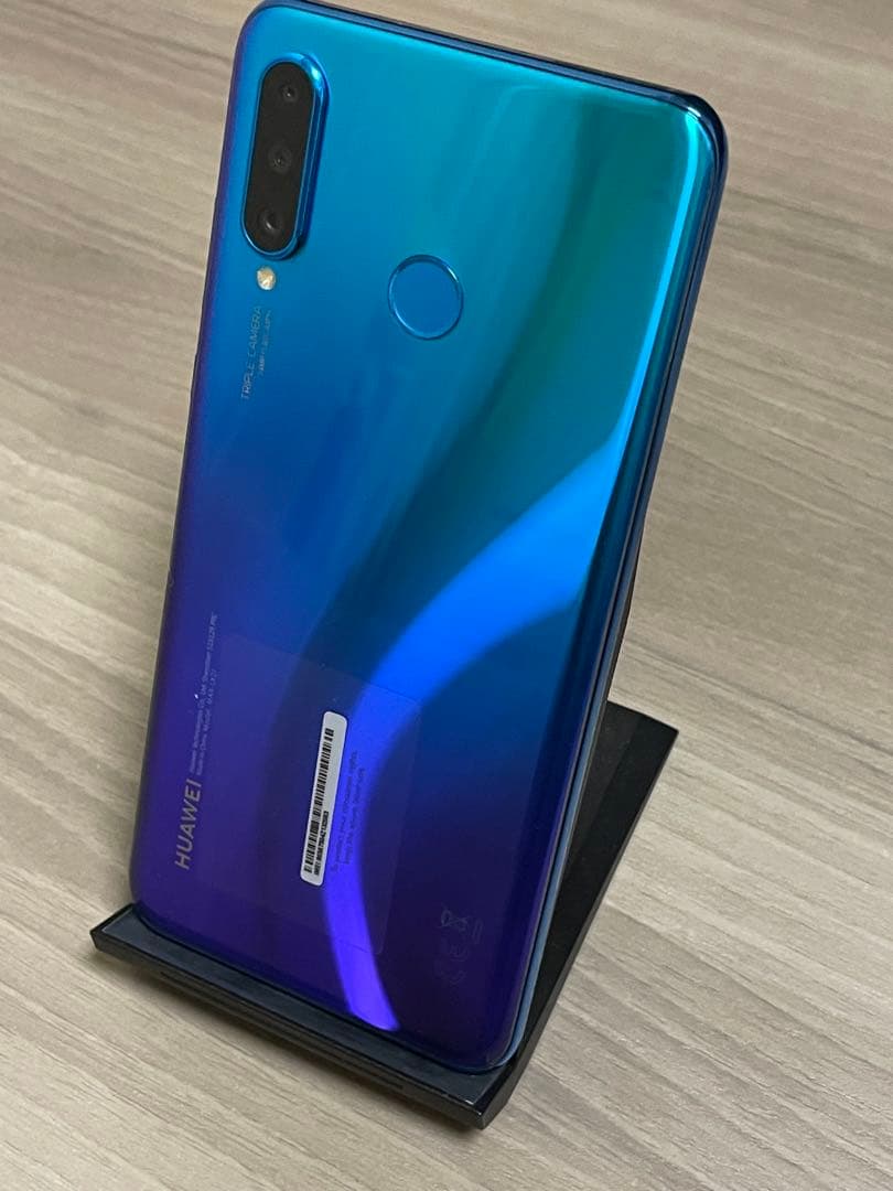 【美品】HUAWEI P30 lite スマートフォン本体　ピーコックブルー