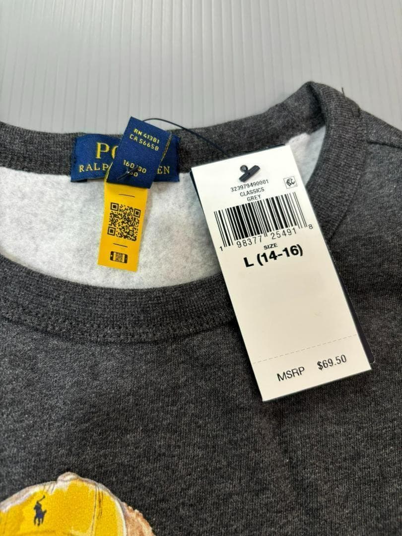 残り僅か2025新作新品ラルフローレンボーイズポロベアトレーナーボーイズL160