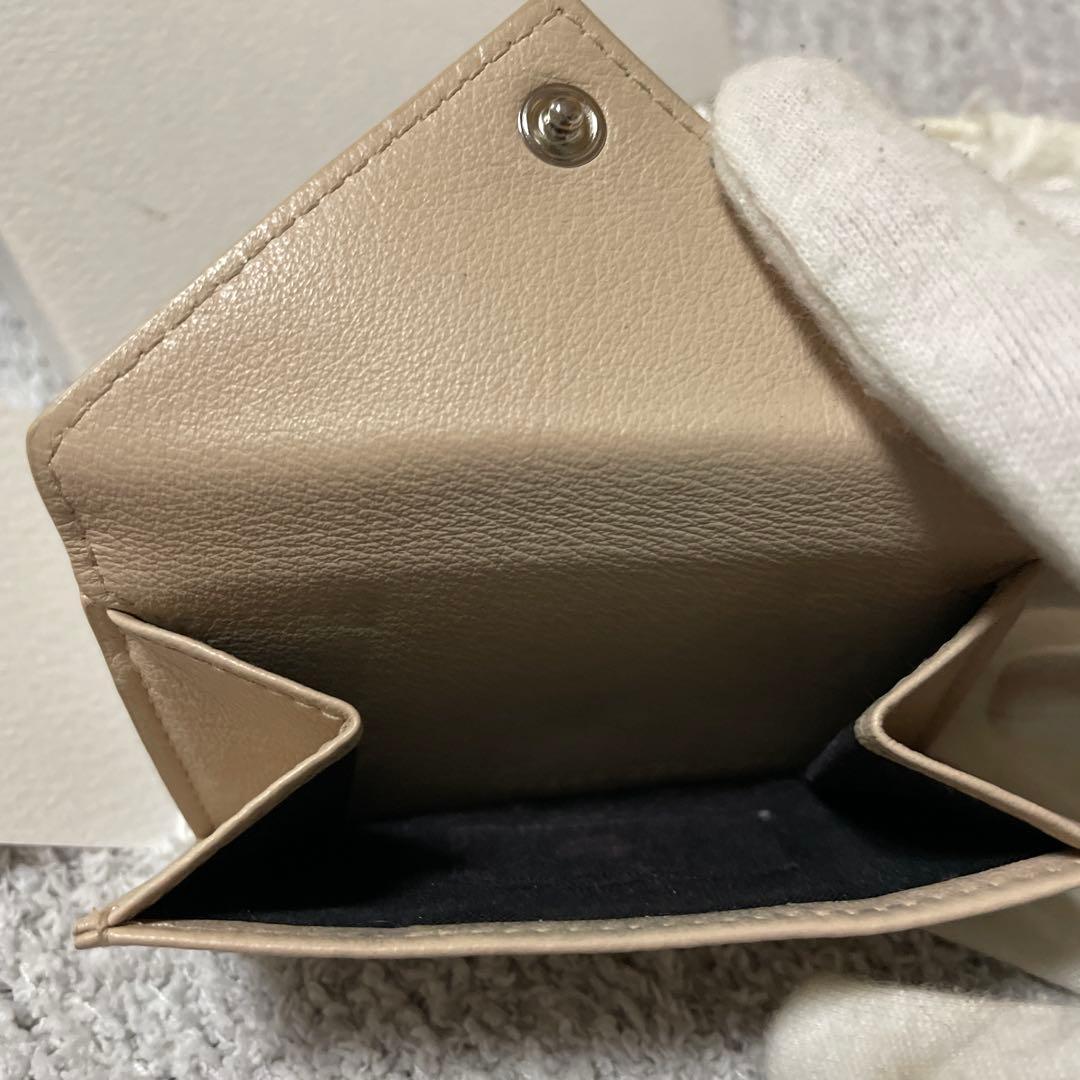 BALENCIAGA ベージュ 三つ折り財布