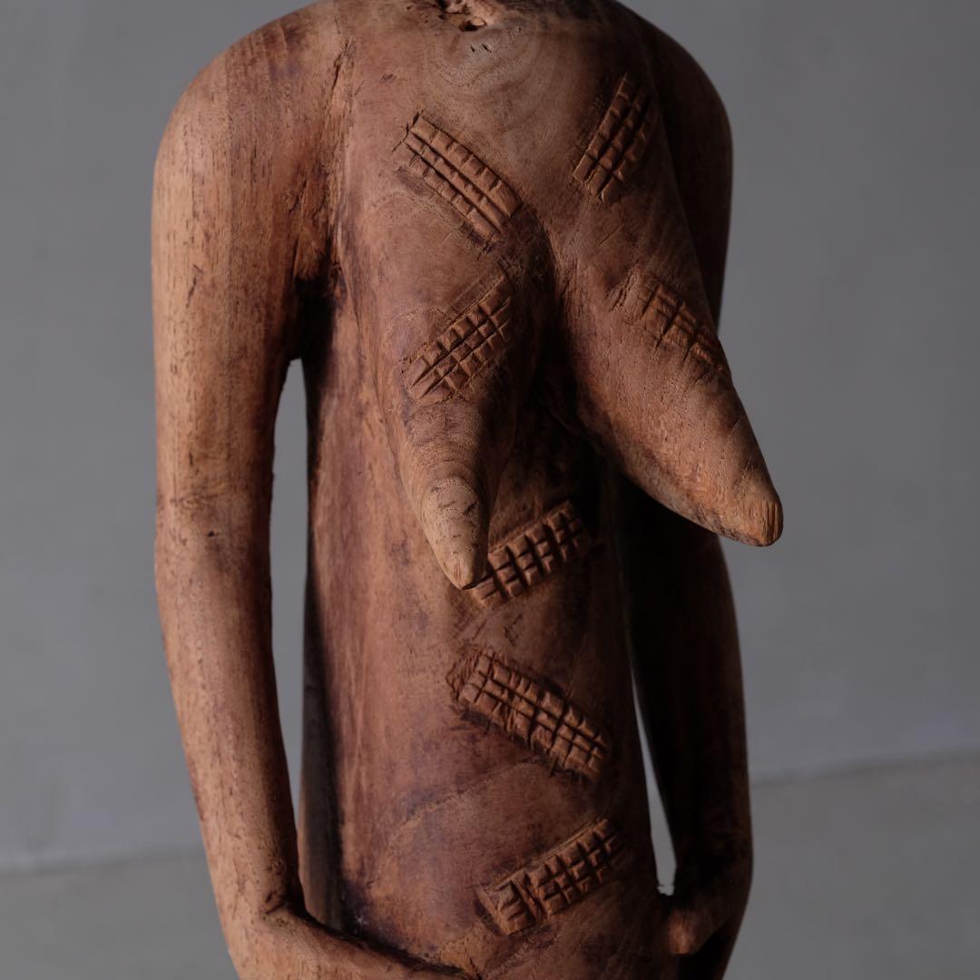 古いアフリカの木像　アンティーク プリミティブ バウレ族 バマナ族 ドゴン族