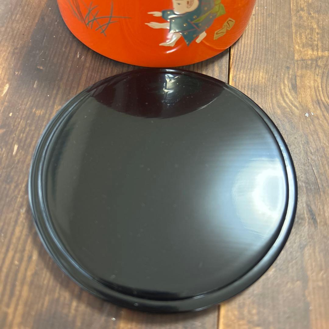 輪島塗　輪島漆器　摂田照彦　キャンディーボックス　童蒔絵　高級漆器　希少　レア