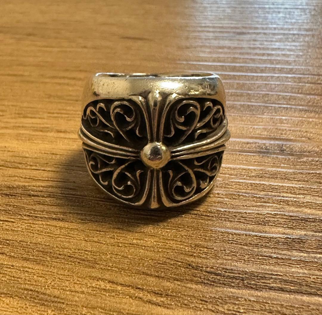 ルキ クロムハーツ クラシックオーバルクロスリング 22号