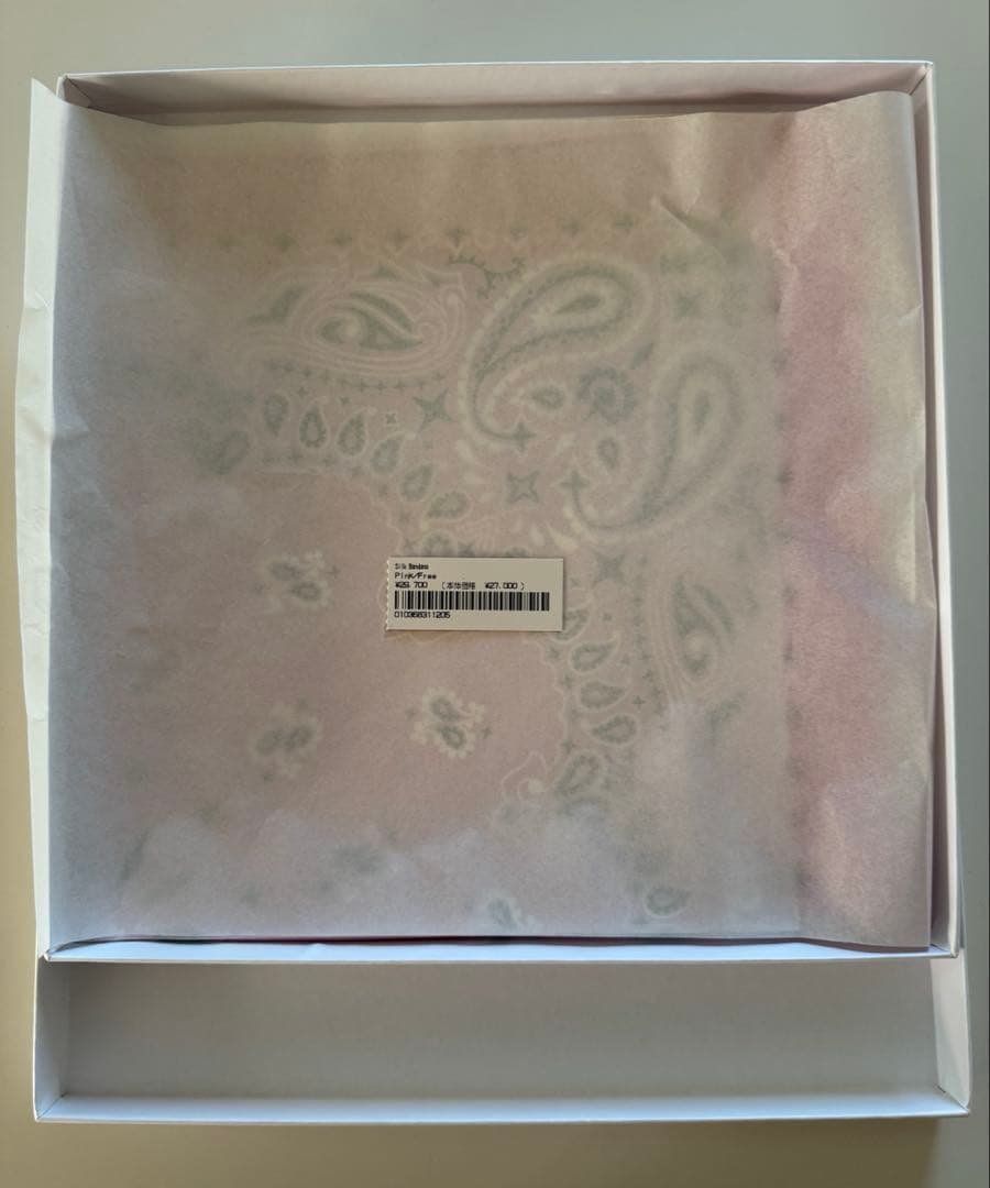 【美品】SupremeシュプリームSilk Bandana シルクバンダナピンク