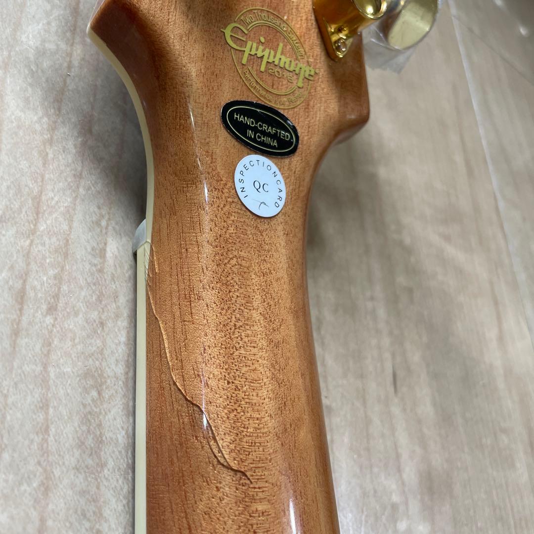 安い　Epiphone Les Paul Custom Koa Natural
