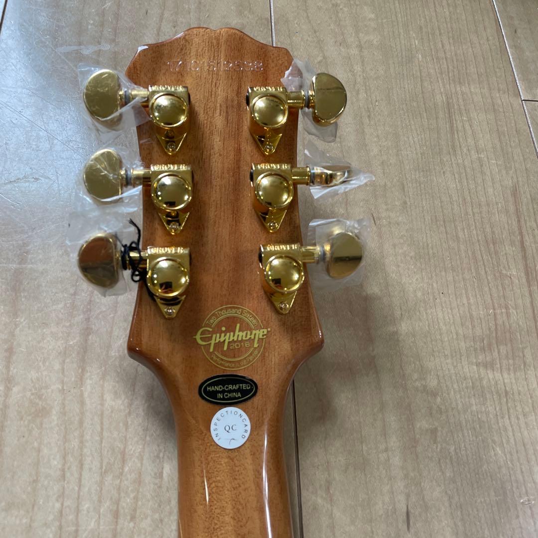 安い　Epiphone Les Paul Custom Koa Natural