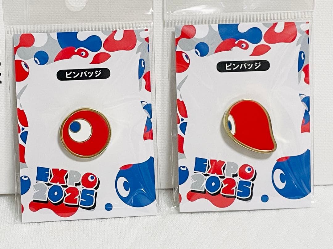 「特価」EXPO 2025 関西万博会場限定 コミャク ピンバッジ 2種セット