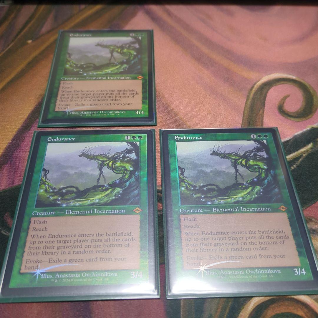 忍耐 旧枠 foil 3枚セット