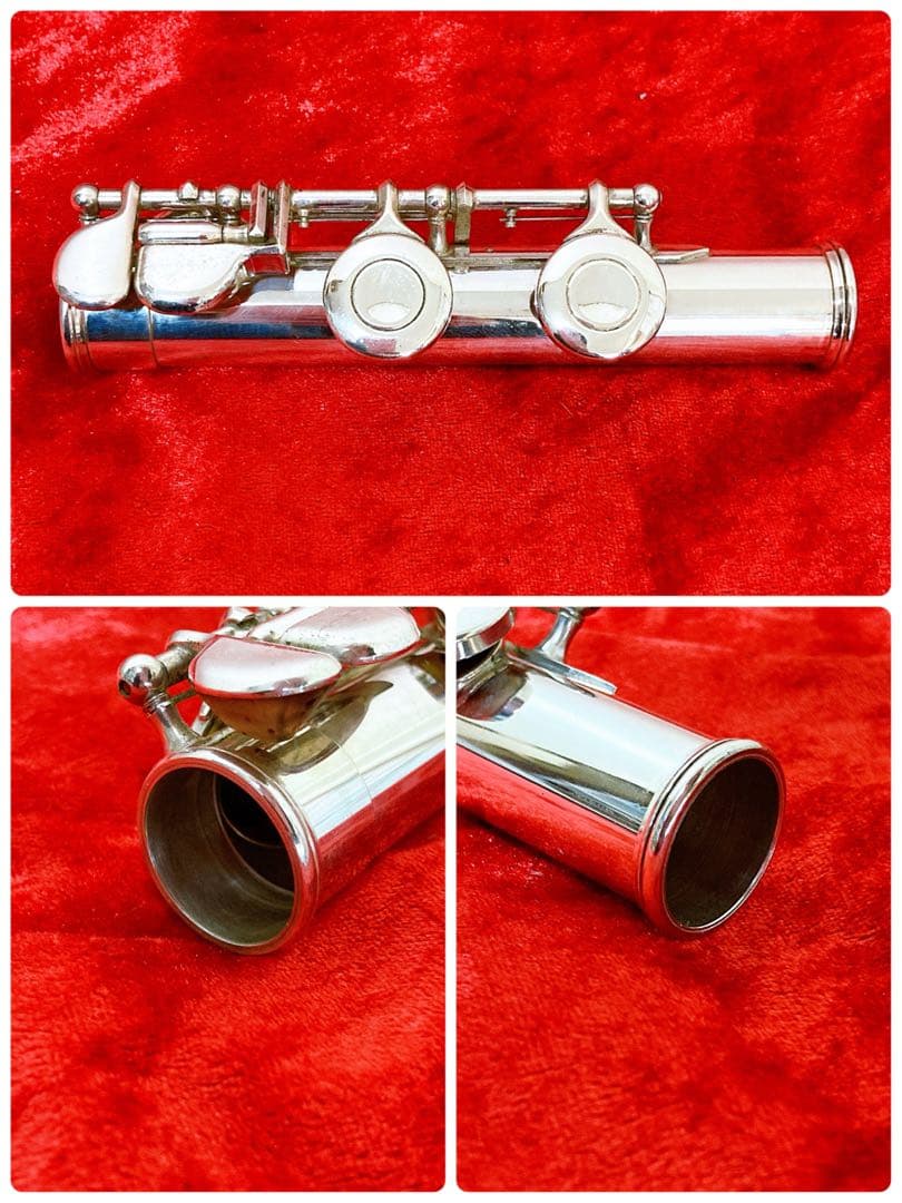 ヤマハ　フルート　管楽器　吹奏楽　YFL-411Ⅱ 頭部管・主管・足部管銀製