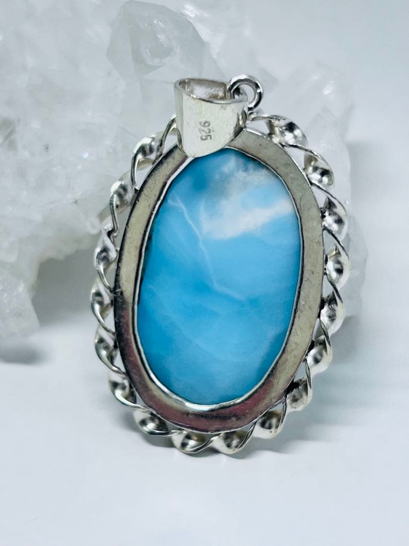 ラリマーペンダントトップシルバーシルバー天然石パワーストーン