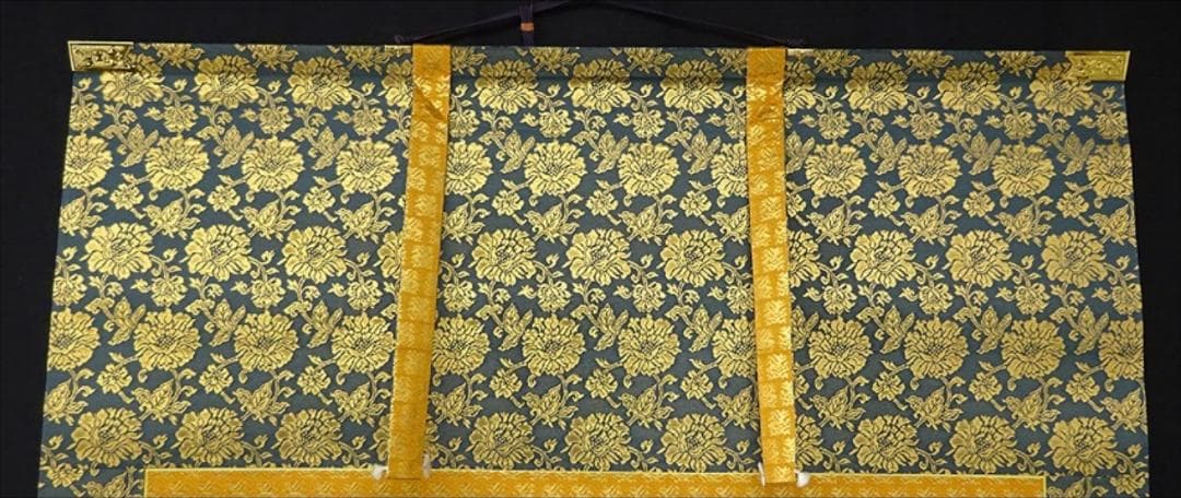 掛軸『四国八十八ヶ所霊場巡拝御朱印譜』仏画 絹本 共箱付 掛け軸 g10122