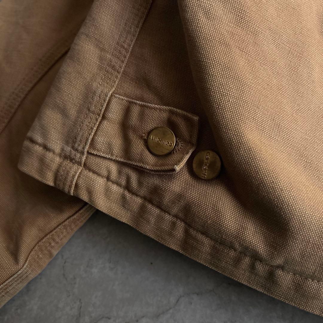 90's■USA製■carhartt トラディショナルジャケット 短丈 フード付