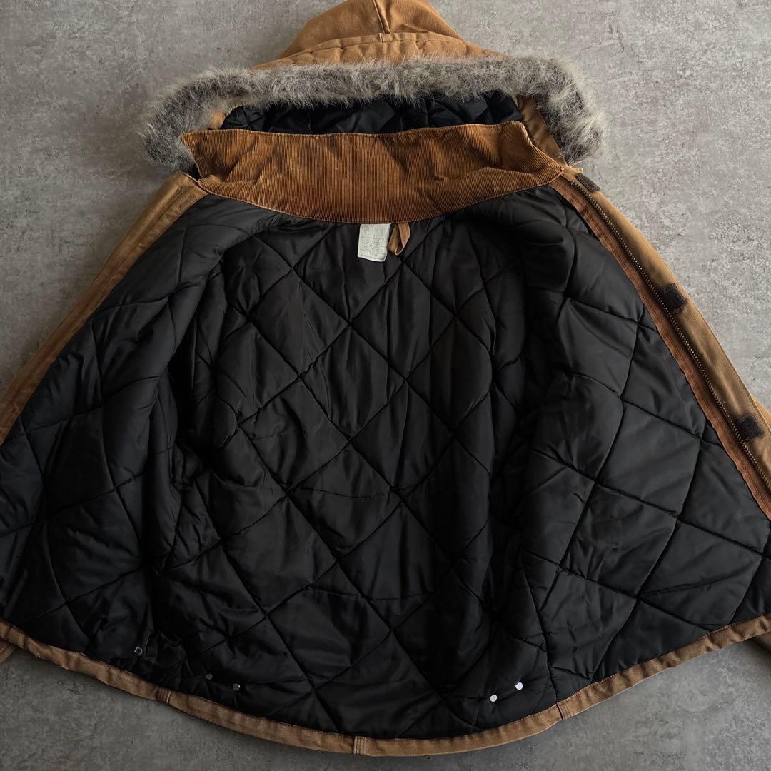 90's■USA製■carhartt トラディショナルジャケット 短丈 フード付