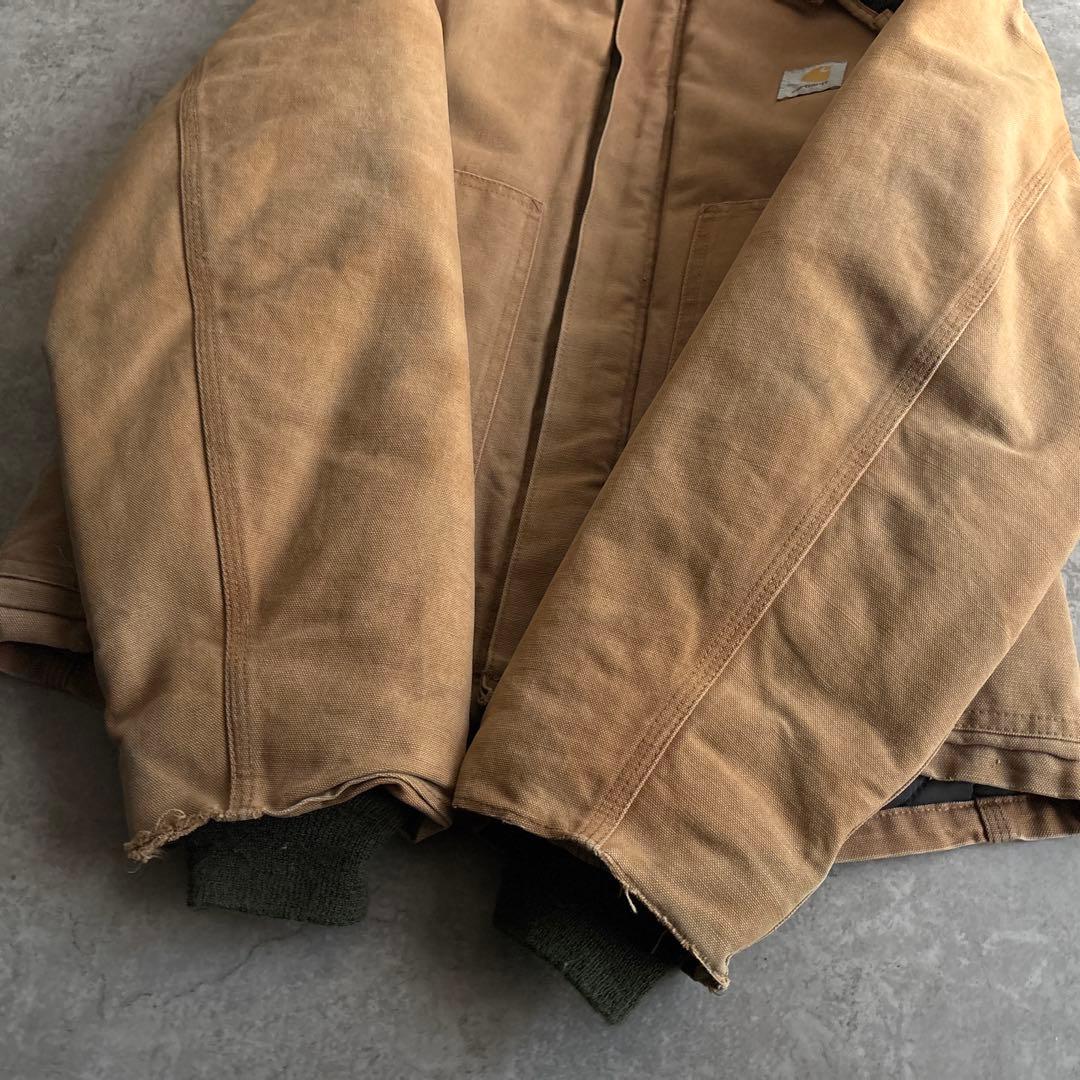 90's■USA製■carhartt トラディショナルジャケット 短丈 フード付