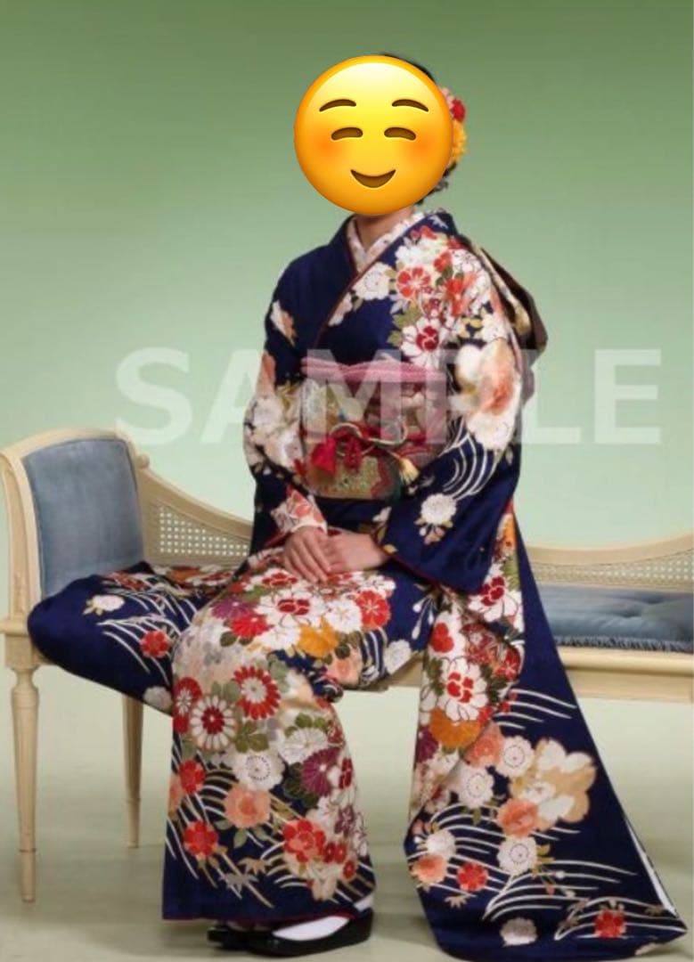 振り袖2着＋フルセット（訳あり長襦袢）おまけで小振袖1着、着物用ハンガー