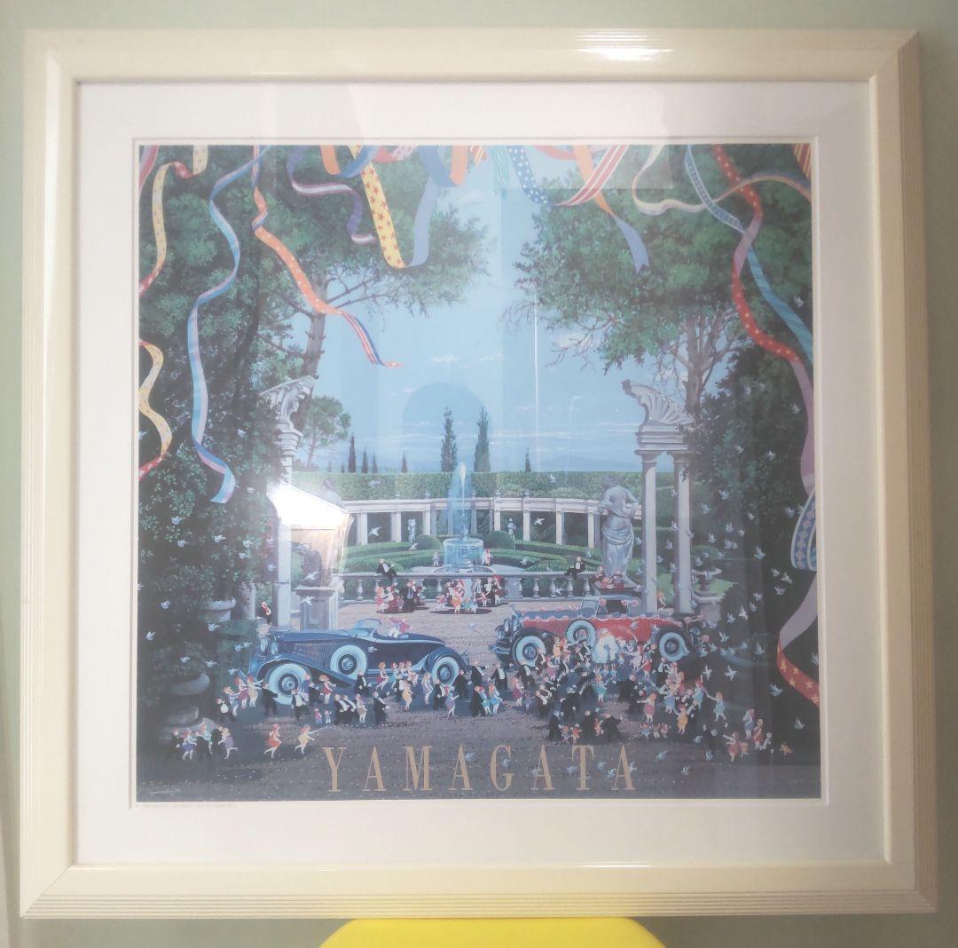 ヒロヤマガタ　ウェディングデイ　大判絵画　額付き　73.5×72