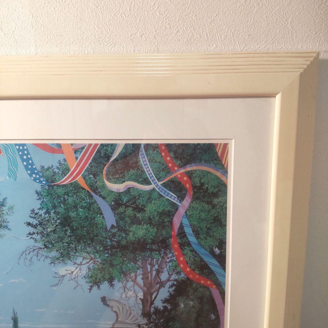 ヒロヤマガタ　ウェディングデイ　大判絵画　額付き　73.5×72