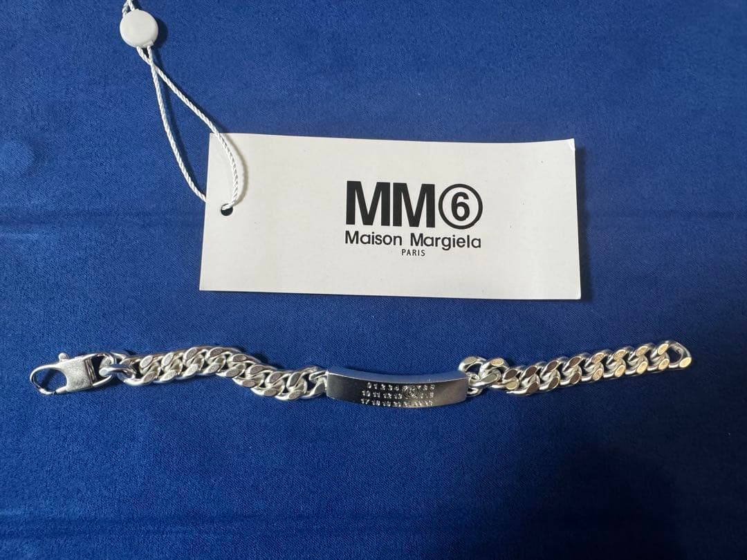 MM6 Maison Margiela シルバーチェーンブレスレット【即購入可】